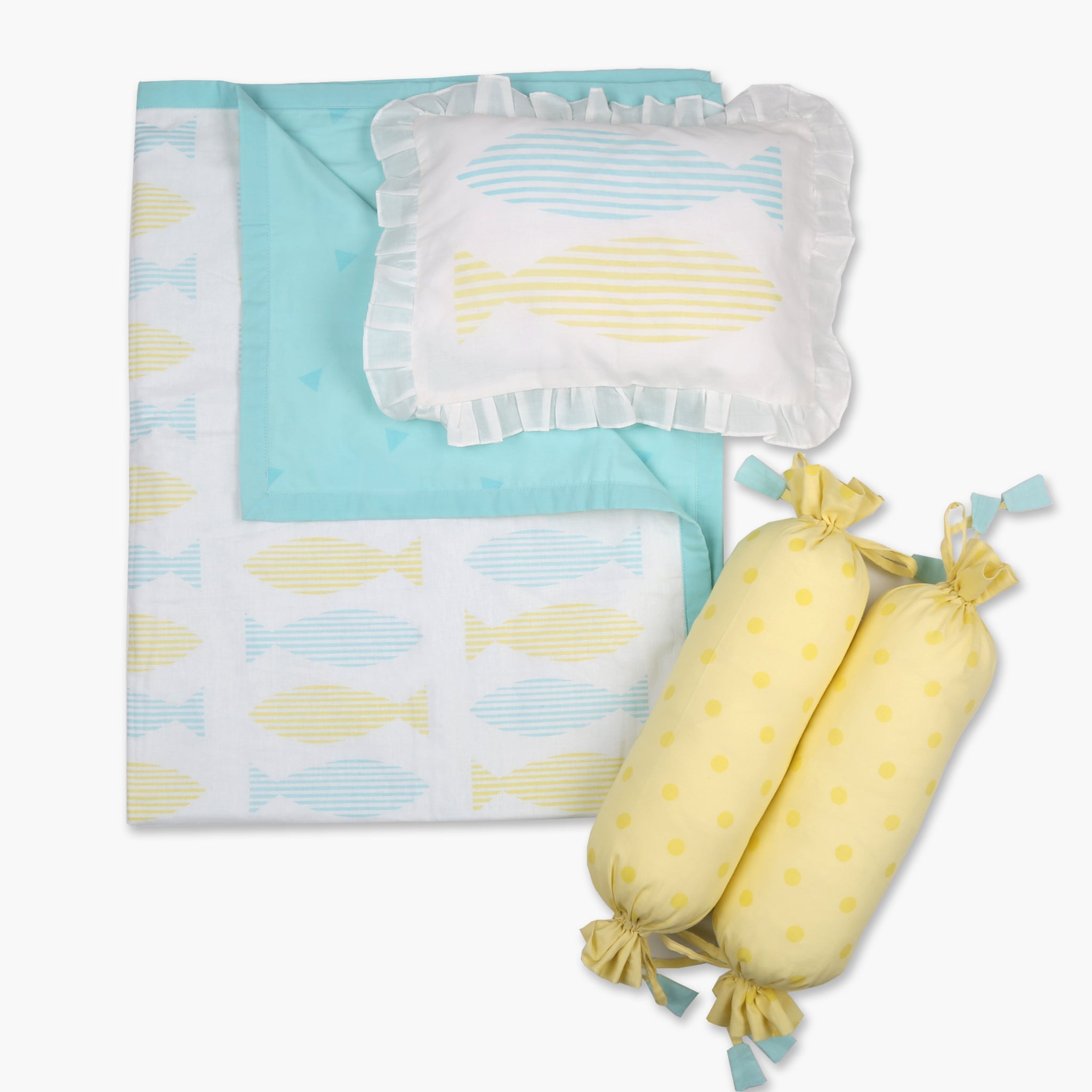 Blanket, Pillow, Bolsters - Oranges and Lemons