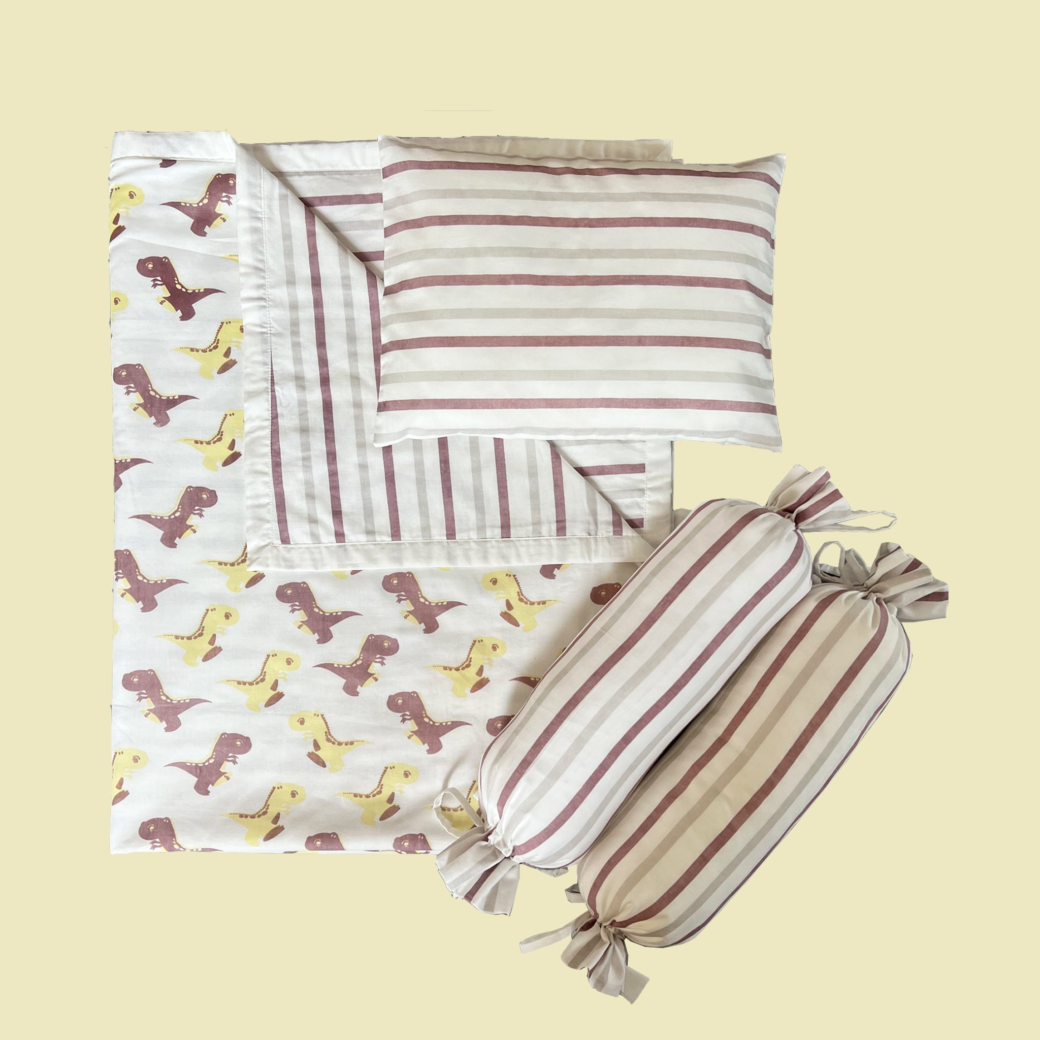 Dohar, Pillow, Bolster Set - Oranges and Lemons