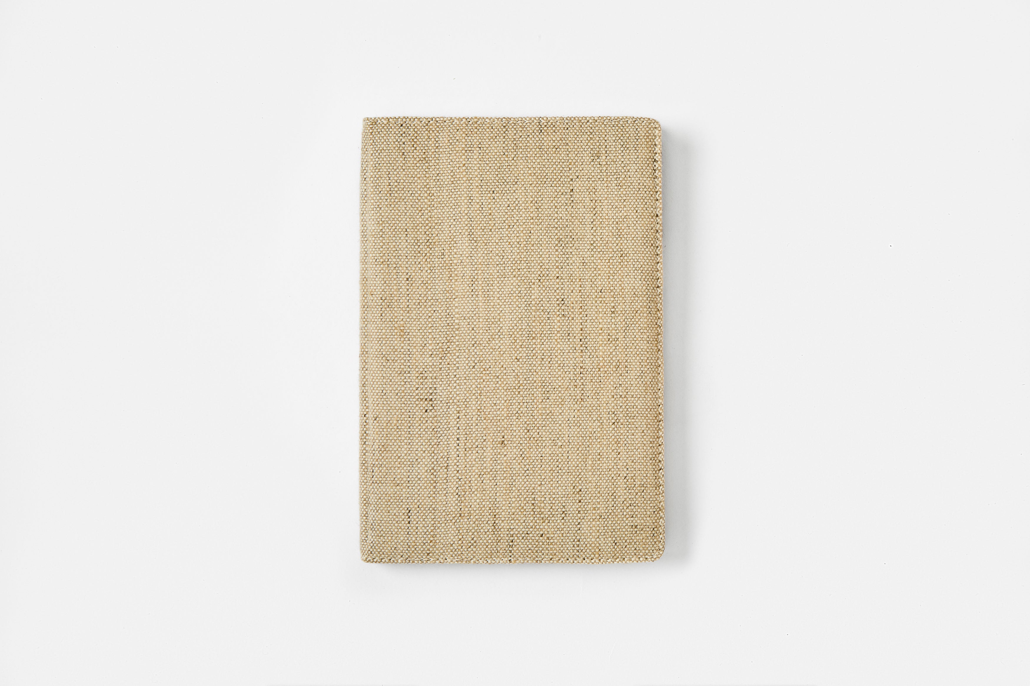 Hemp Dual Tone A5 Non-Dated Diary with Pocket in Navy-Brown | The Label Gaia