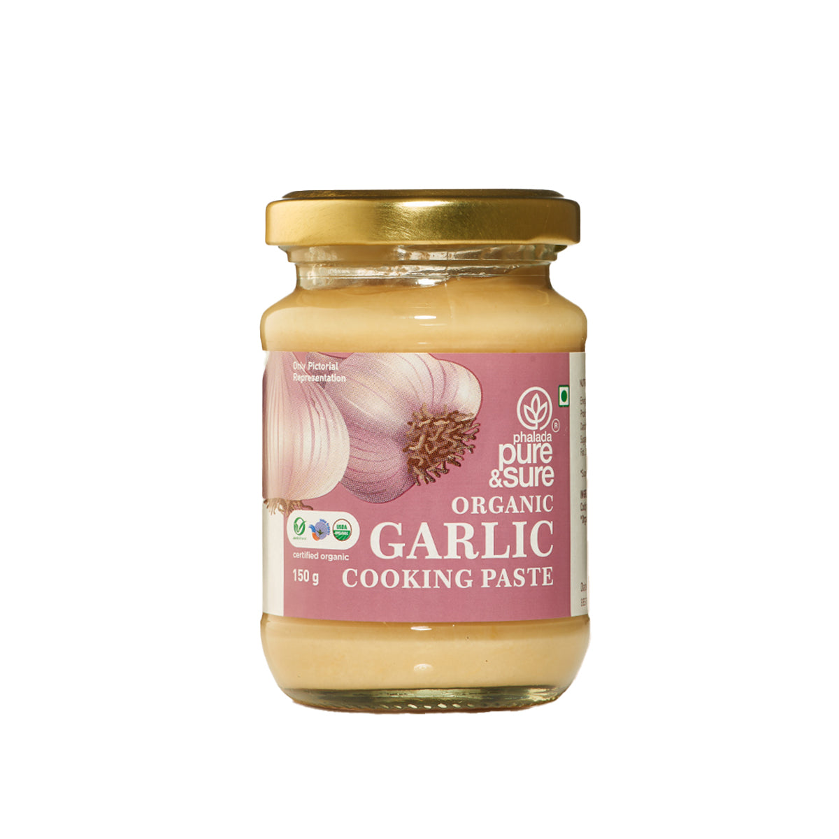 Phalada Pure and sure- Organic garlic paste front
