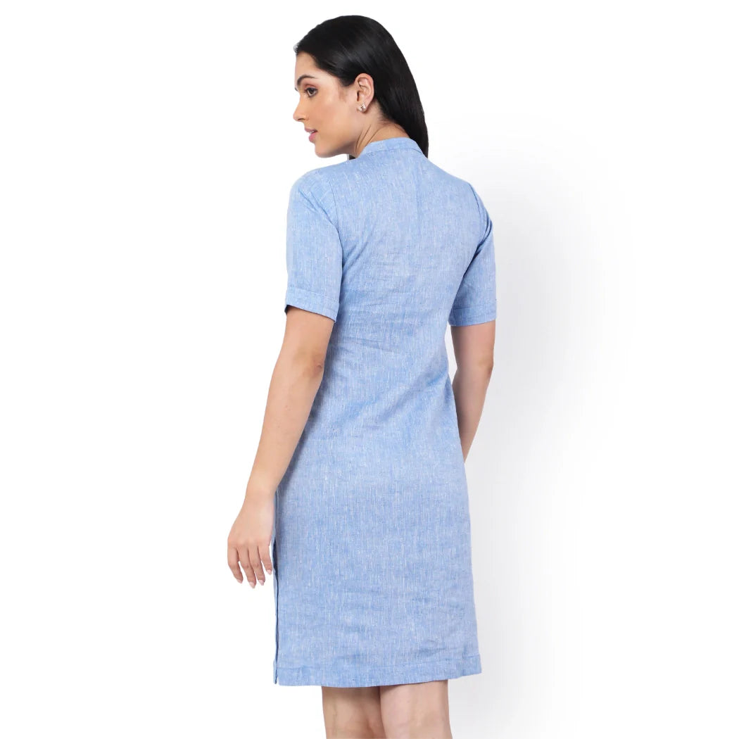 Hemp Denim Blue Dress