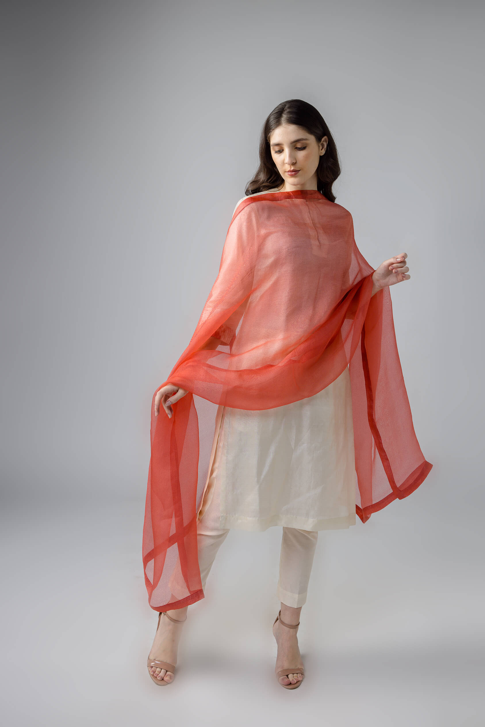 Anantha-Wild Silk pleated Kurta Set-bihart