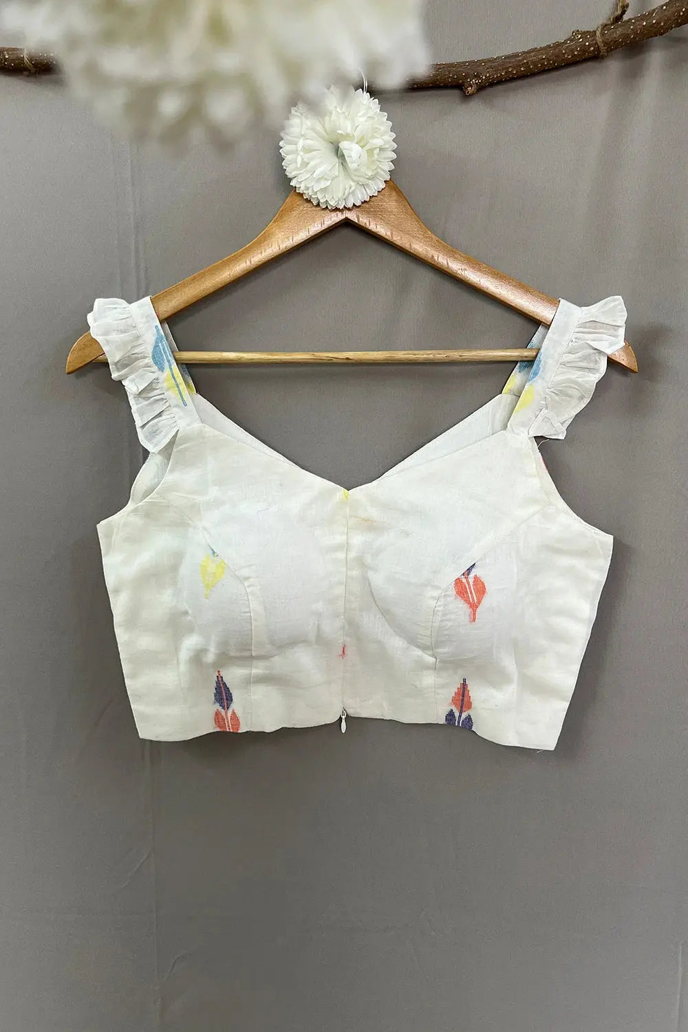 Saumya Jamdani Blouse-Sutra Art of Clothing