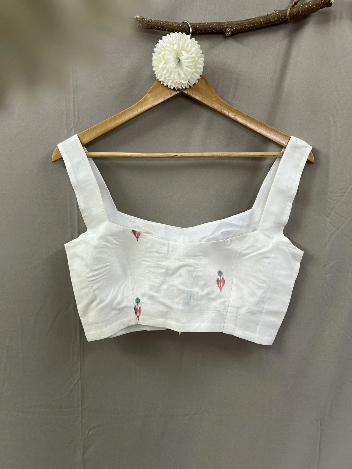 Surmai Jamdani Blouse-Sutra Art of Clothing