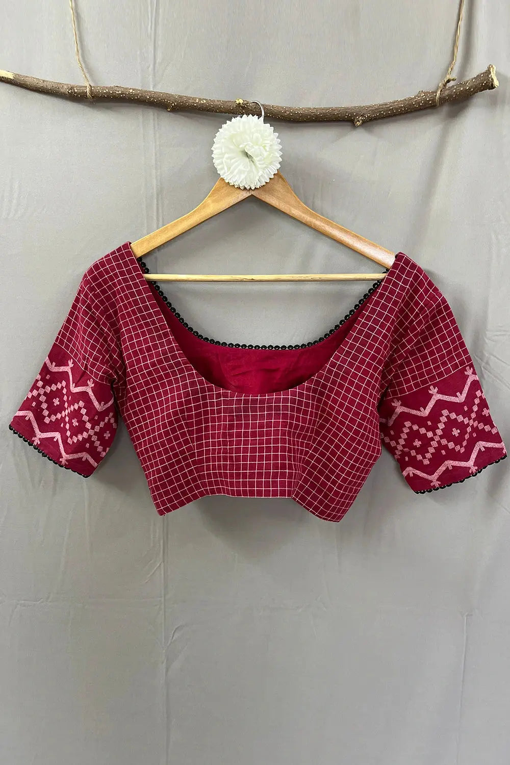 Ragini Jamdani Blouse-Sutra Art of Clothing