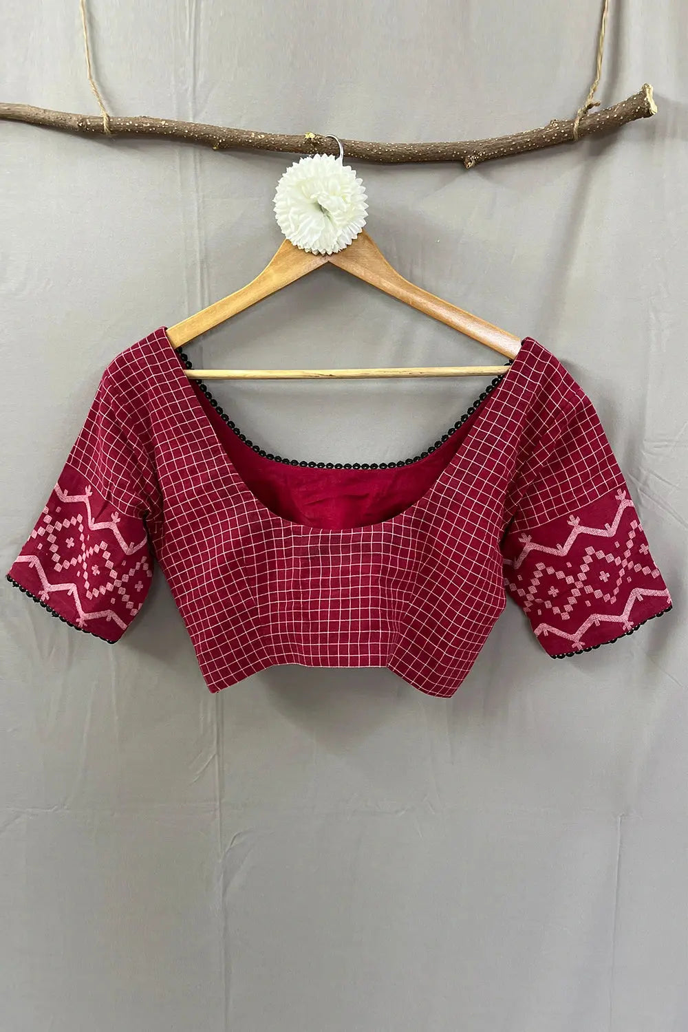 Ragini Jamdani Blouse-Sutra Art of Clothing