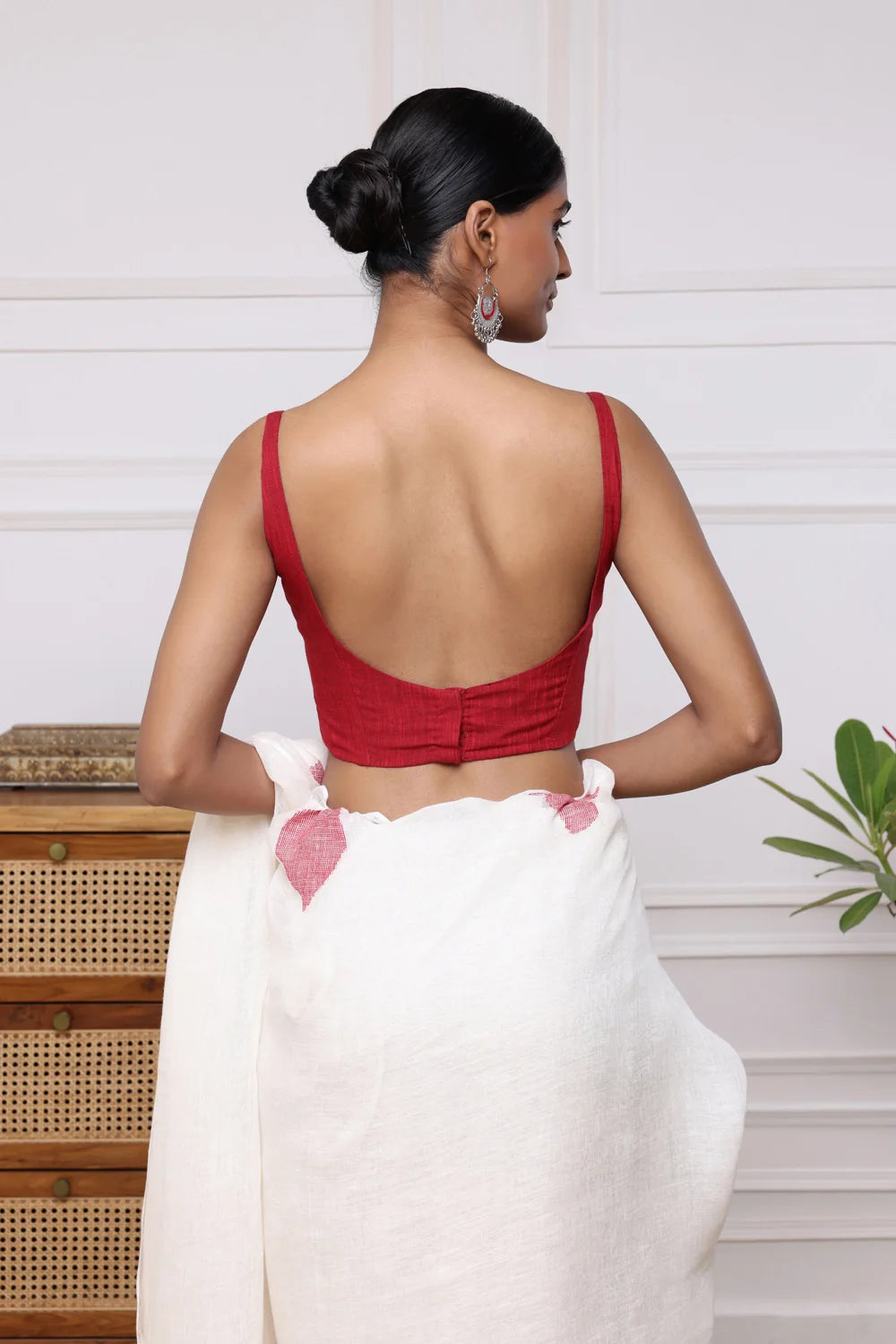 Basic Laal Blouse-Sutra Art of Clothing