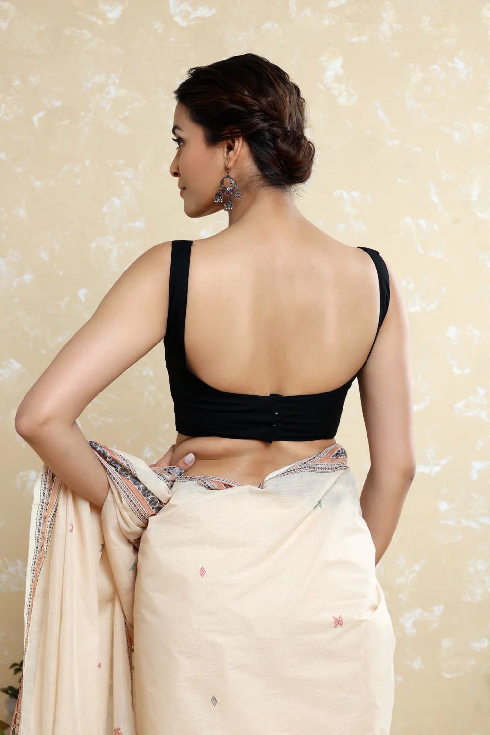 Basic Kaali Syahi Blouse-Sutra Art of Clothing