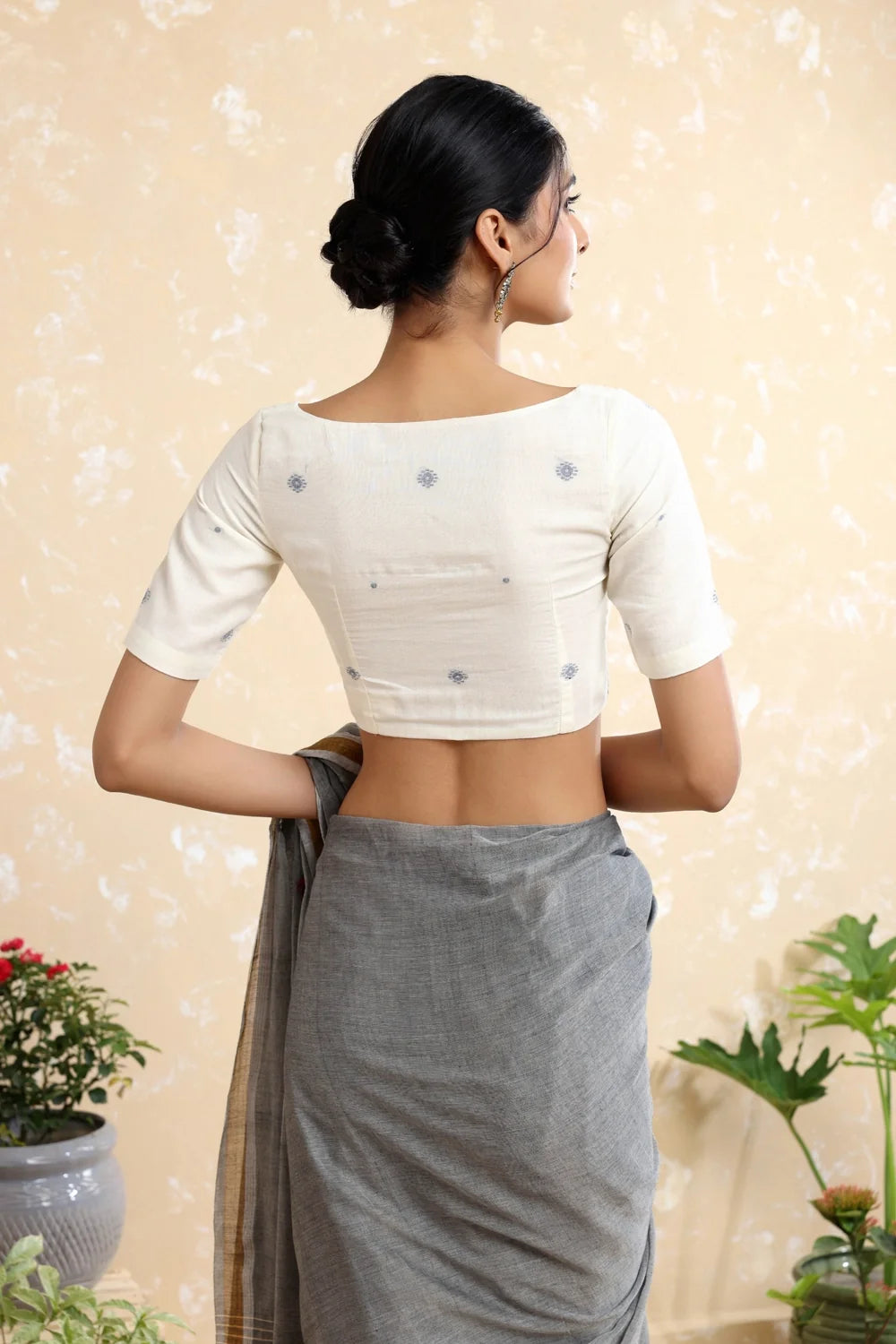 Mishti Jamdani Blouse-Sutra Art of Clothing