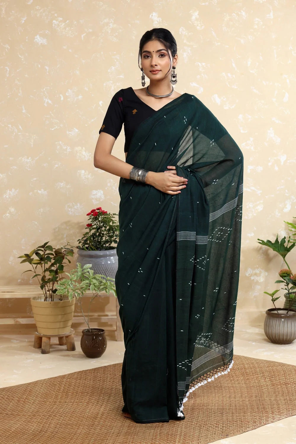 Anokhi Jamdani Blouse-Sutra Art of Clothing