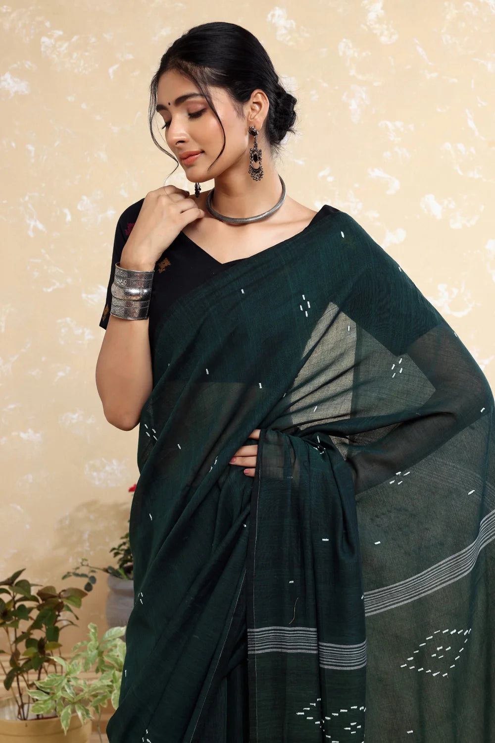 Anokhi Jamdani Blouse-Sutra Art of Clothing