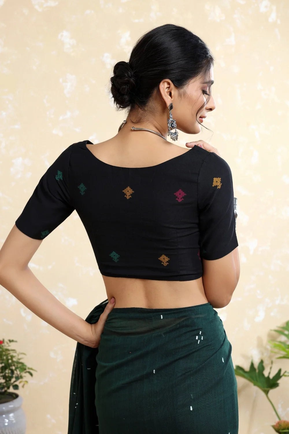 Anokhi Jamdani Blouse-Sutra Art of Clothing