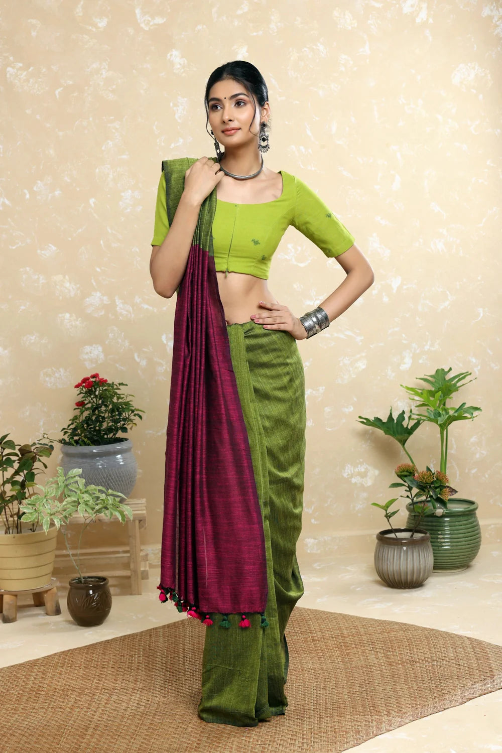 Mayuri Jamdani Blouse-Sutra Art of Clothing