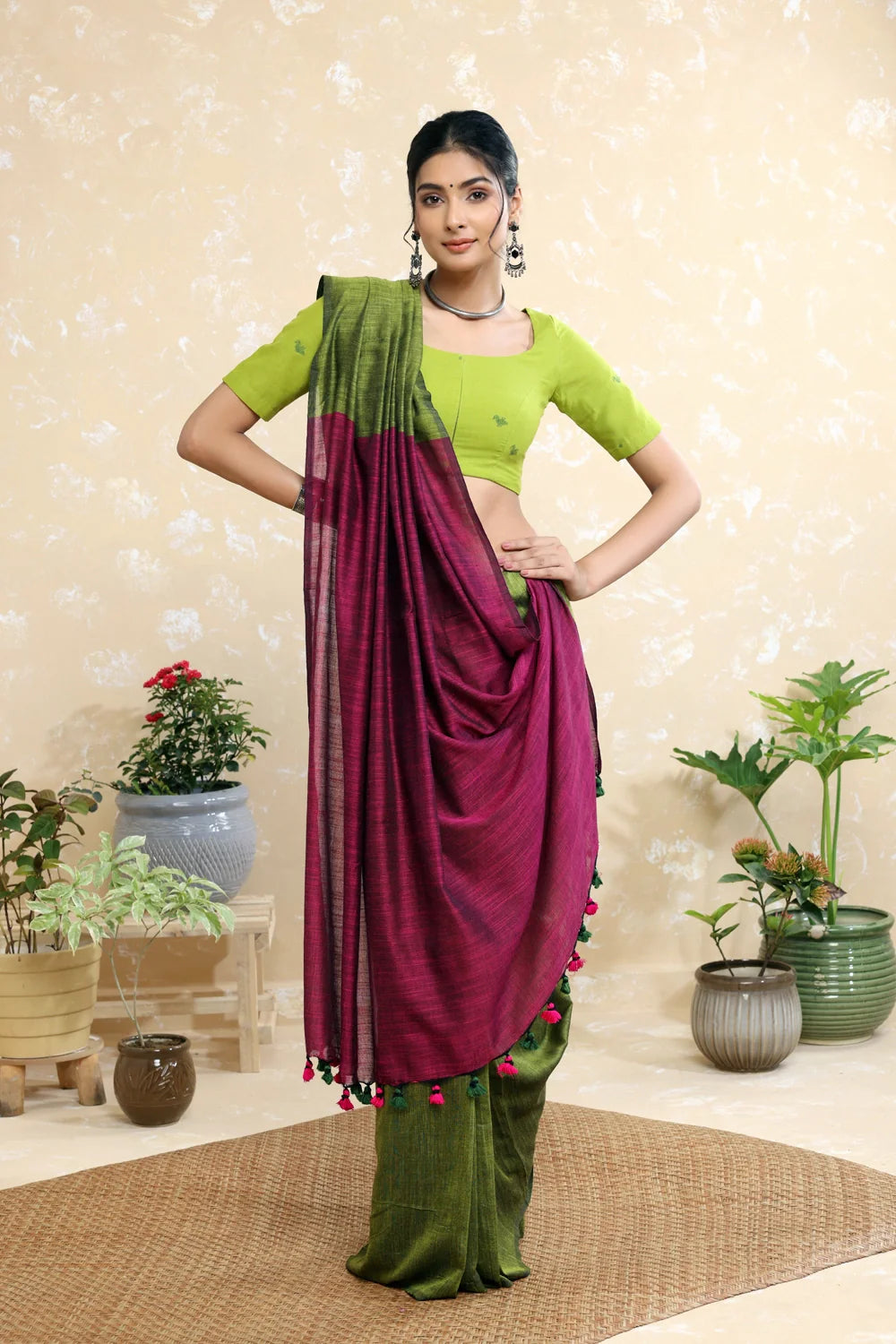 Mayuri Jamdani Blouse-Sutra Art of Clothing