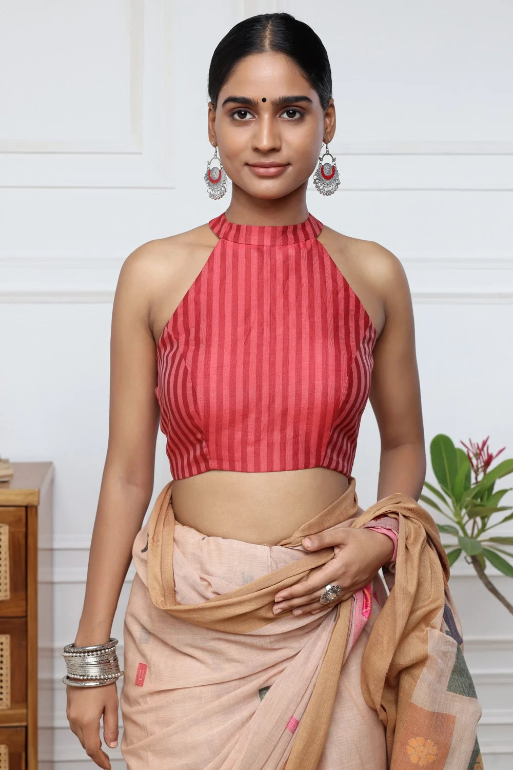 Crimson Blouse-Sutra Art of Clothing