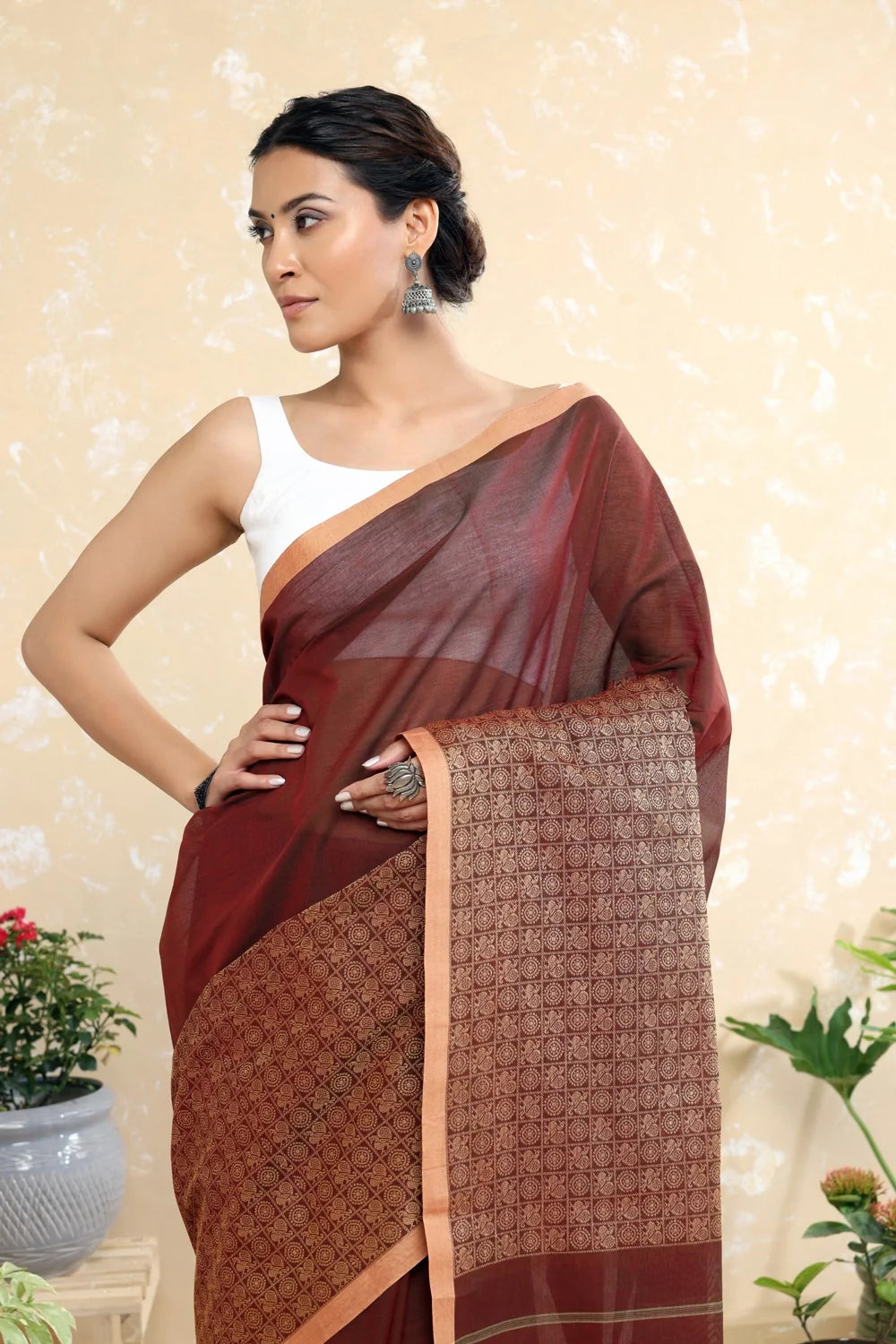 Basic Safed Blouse-Sutra Art of Clothing