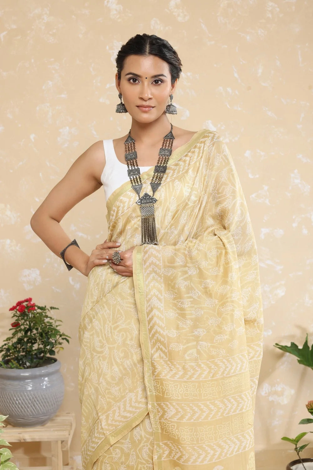Basic Safed Blouse-Sutra Art of Clothing