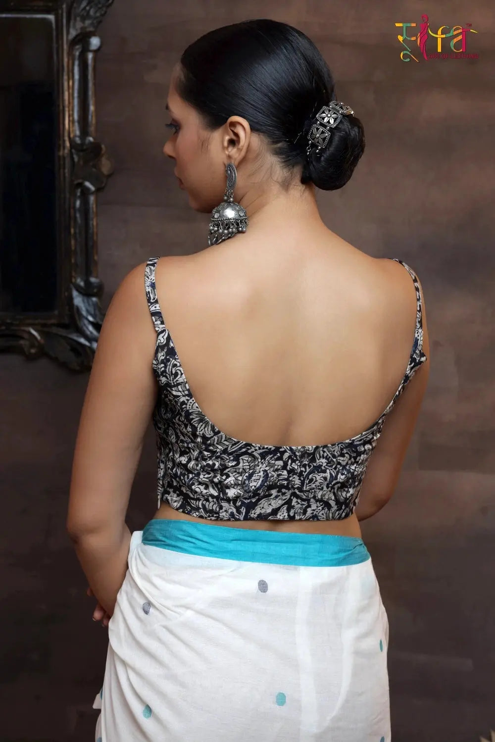 Varnika Kalamkari Blouse-Sutra Art of Clothing