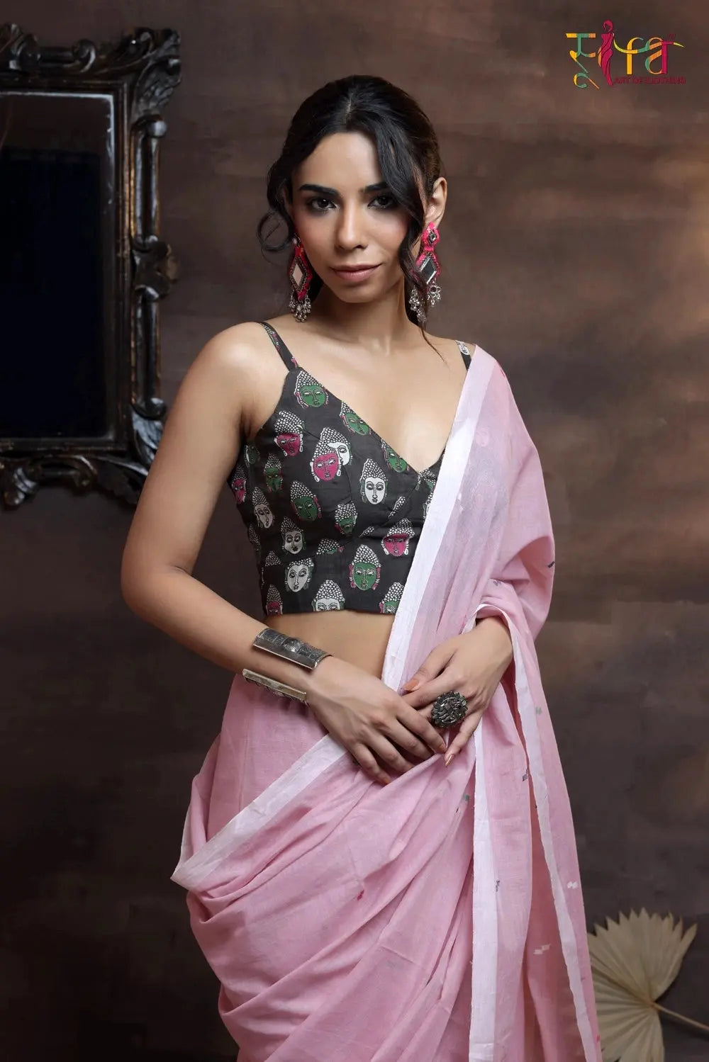 Aadhunik Kalamkari Blouse-Sutra Art of Clothing