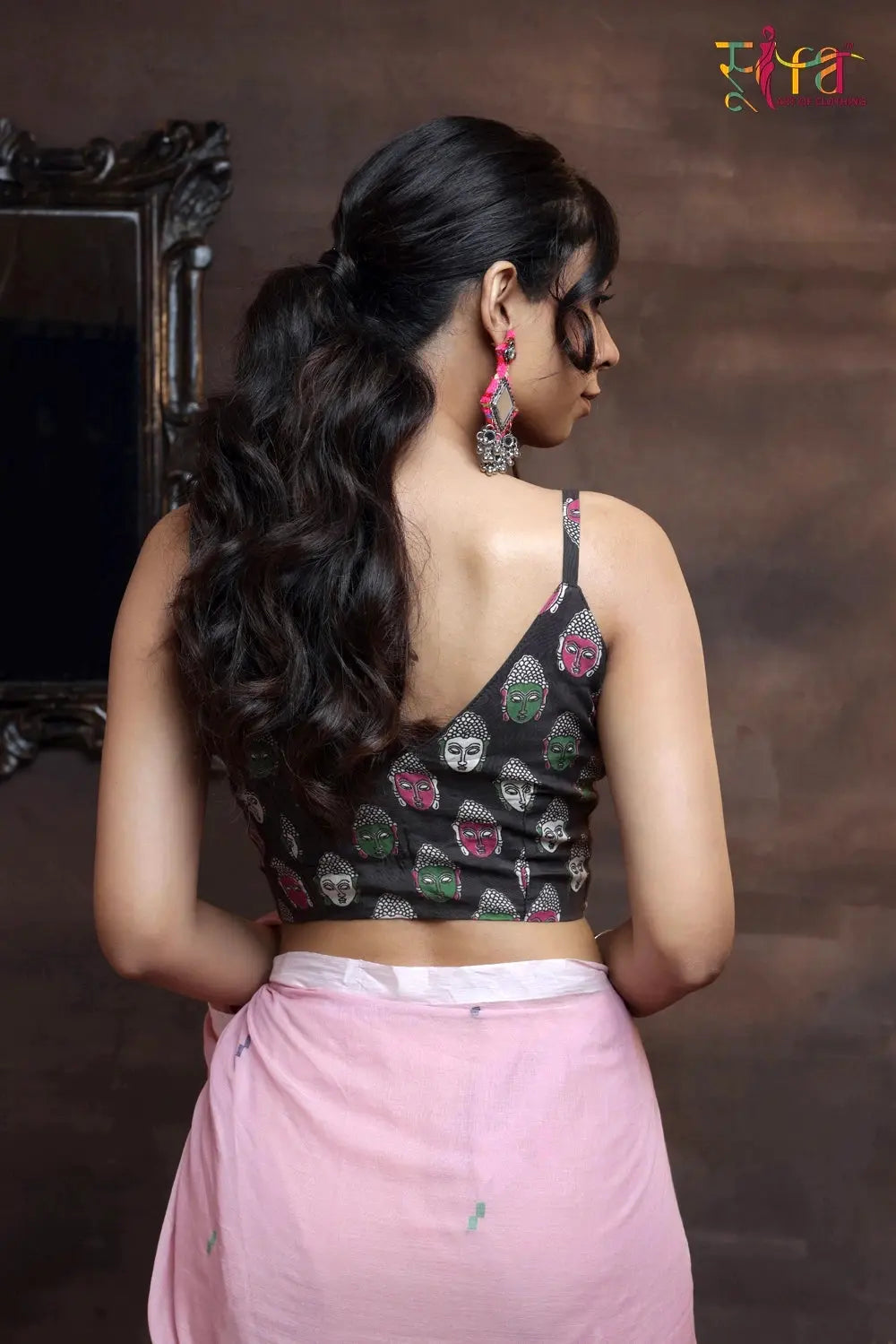 Aadhunik Kalamkari Blouse-Sutra Art of Clothing