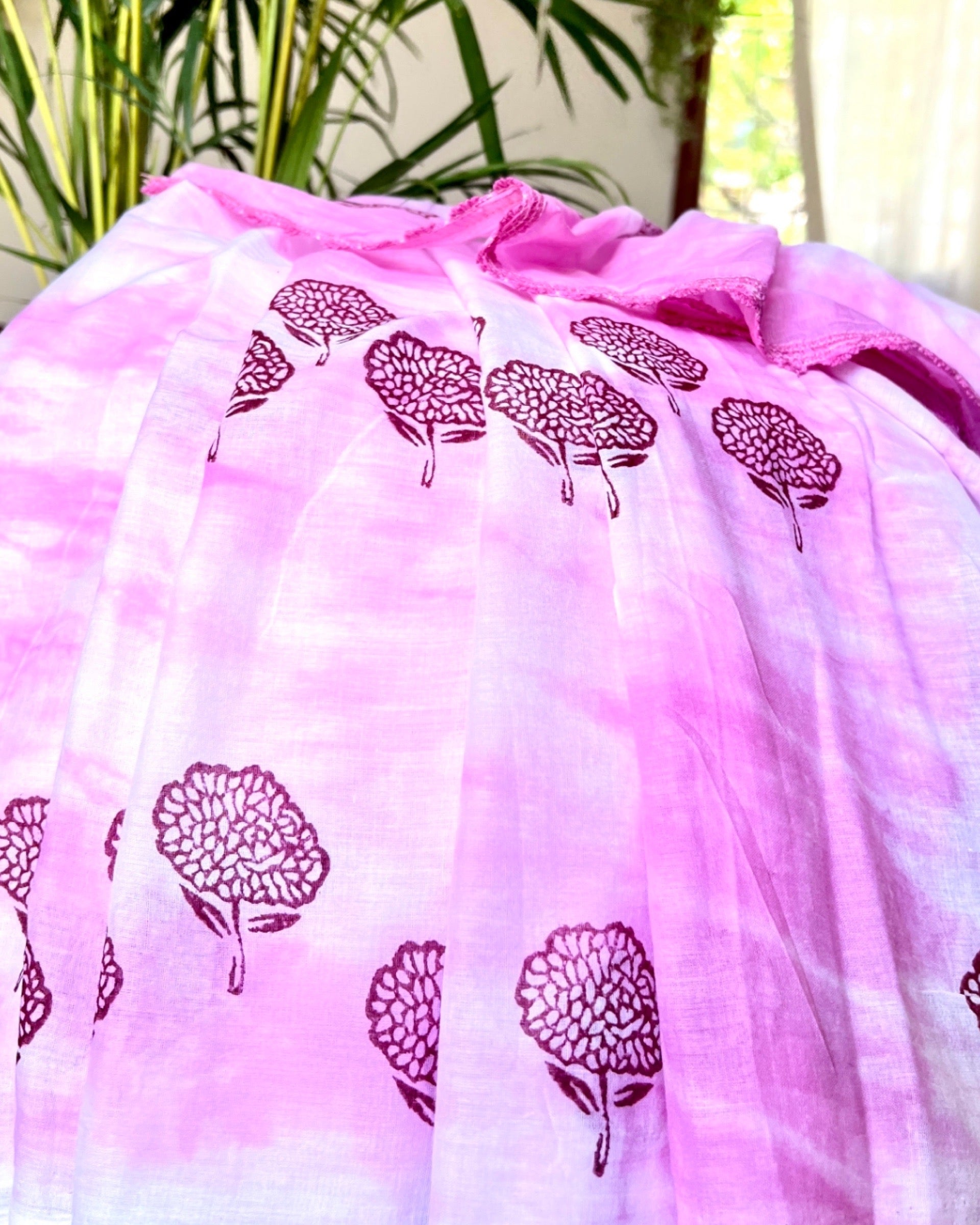 Pink breathable Mulmul cotton Saree by Shopaame named Khaas Mulaqat