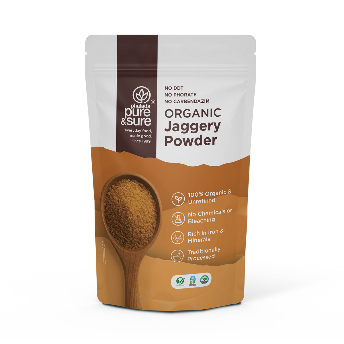 Phalada Pure and Sure Organic Jaggery Powder Front