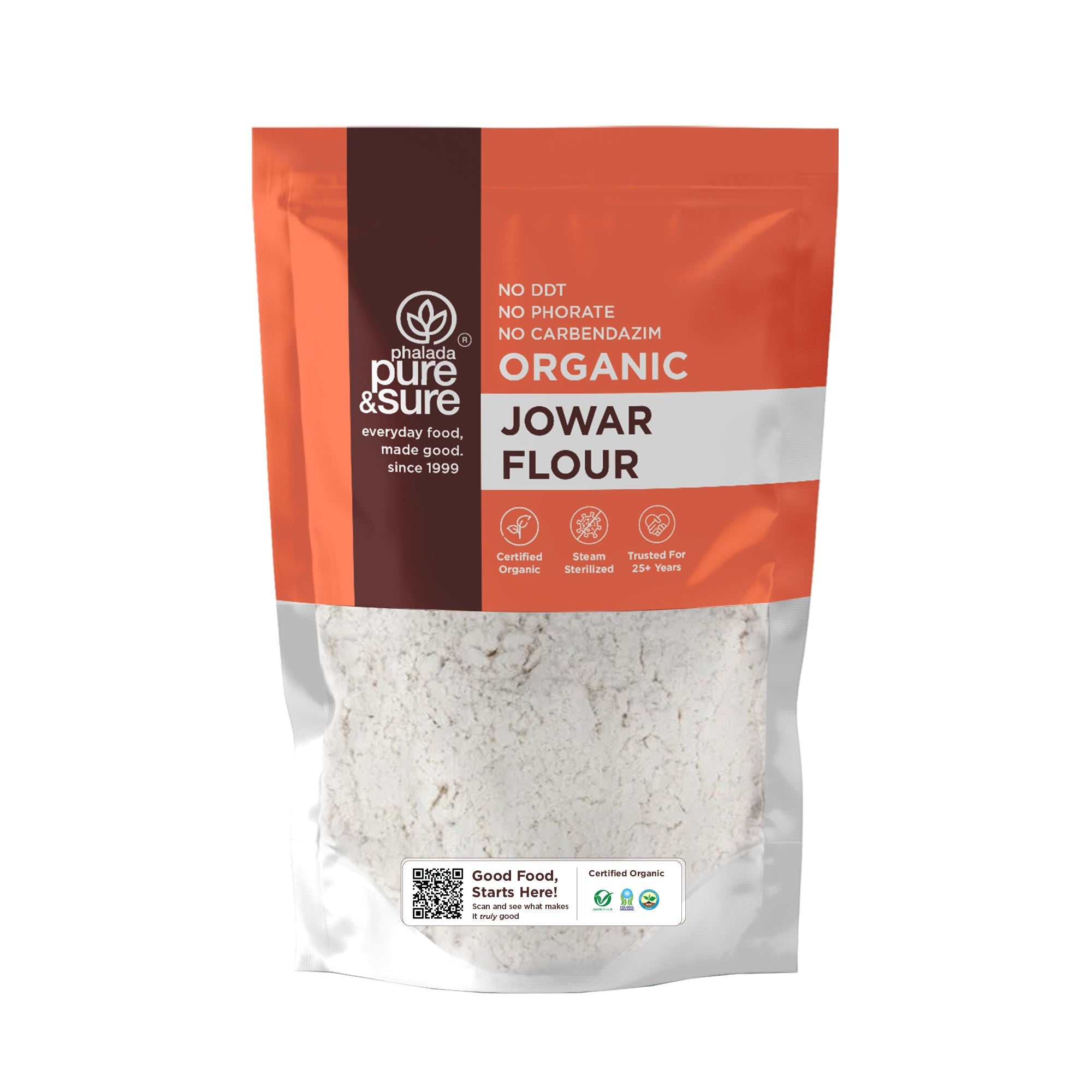 Phalada Pure and sure Organic Jawar Flour front