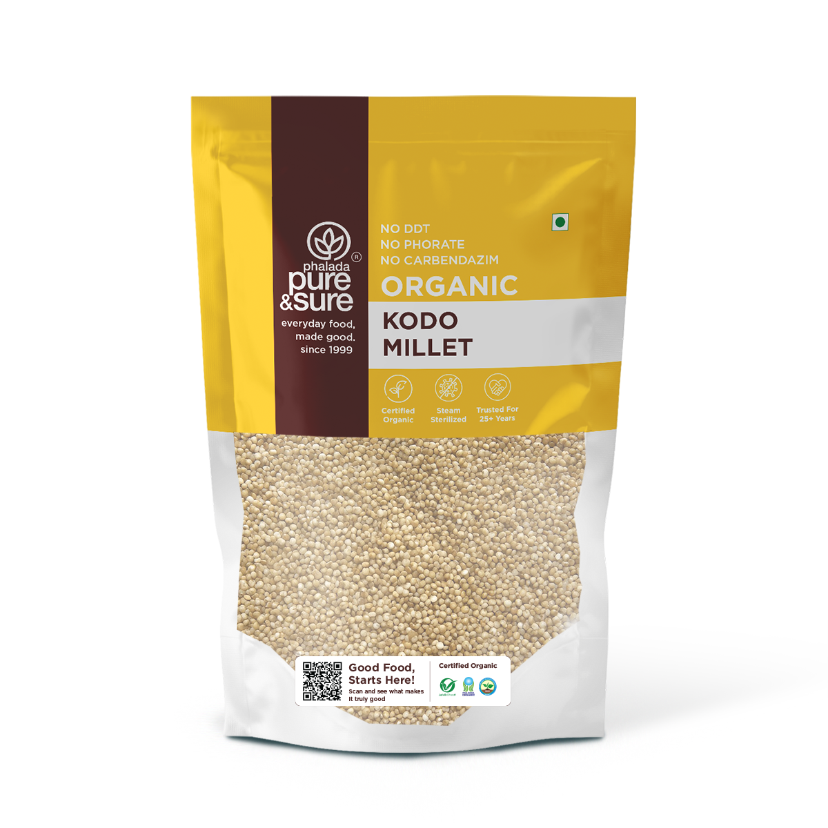Phalada Pure and Sure Organic Kodo Millet front