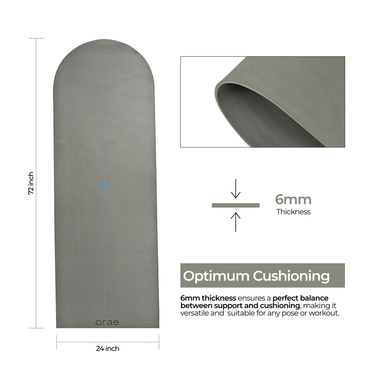 Kyoto Sequence Arched Yoga Mat #color_kyoto#shape_sequence-arched