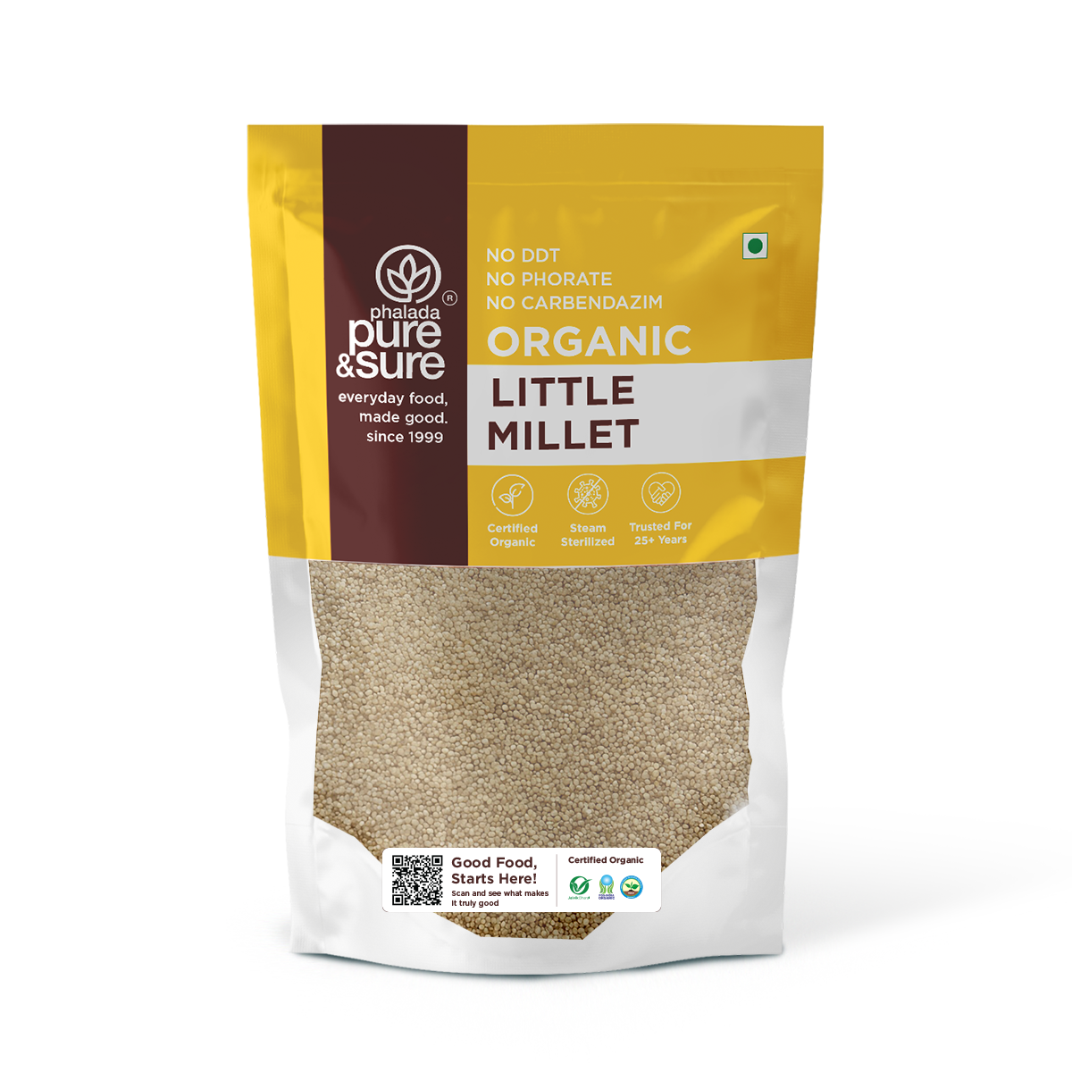 Phalada Pure and Sure Organic Little Millet front