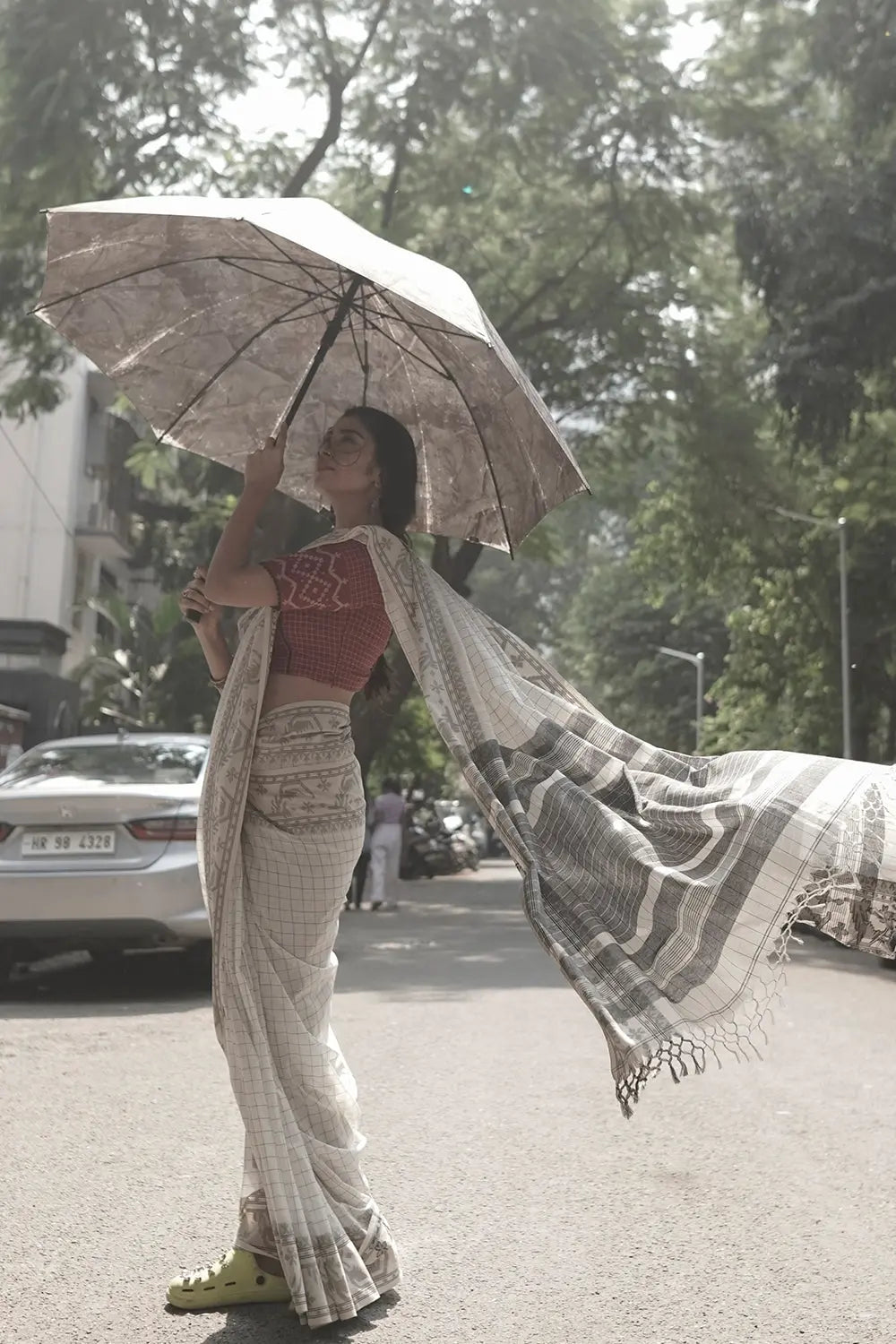 Ragini Jamdani Blouse-Sutra Art of Clothing