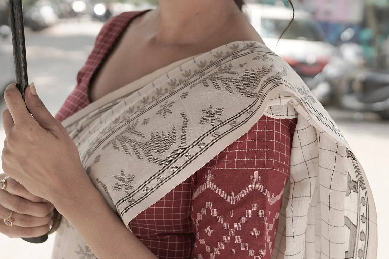 Ragini Jamdani Blouse-Sutra Art of Clothing