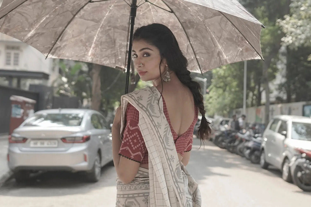 Ragini Jamdani Blouse-Sutra Art of Clothing
