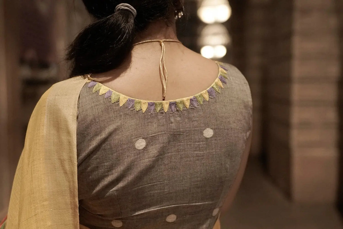Amaya Jamdani Blouse-Sutra Art of Clothing