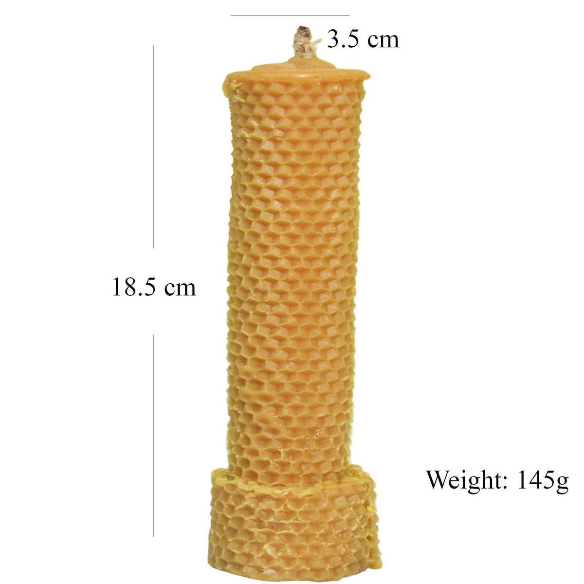 Handcrafted beeswax candle set for aromatherapy and wellness