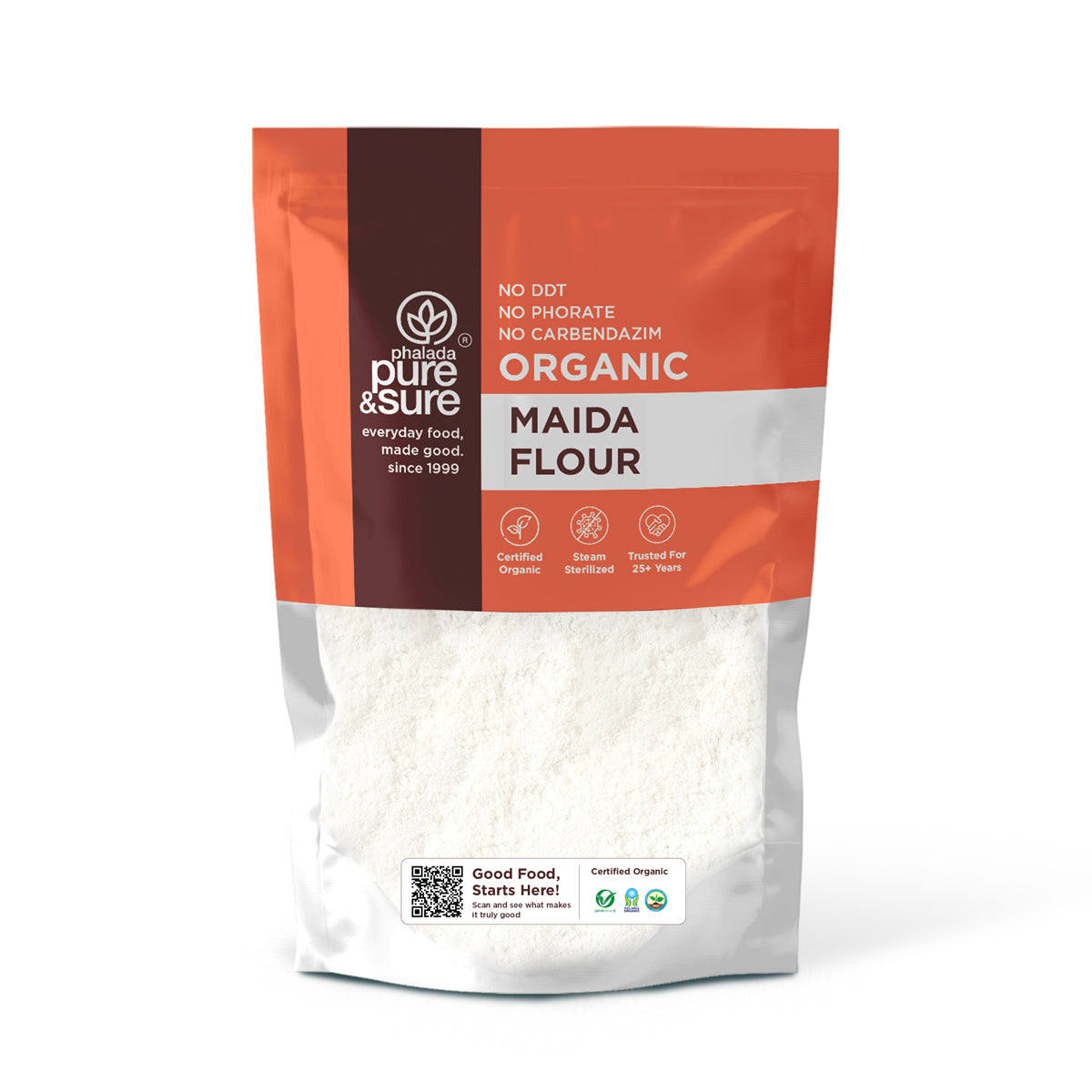 Phalada Pure and sure Organic Maida Flour front