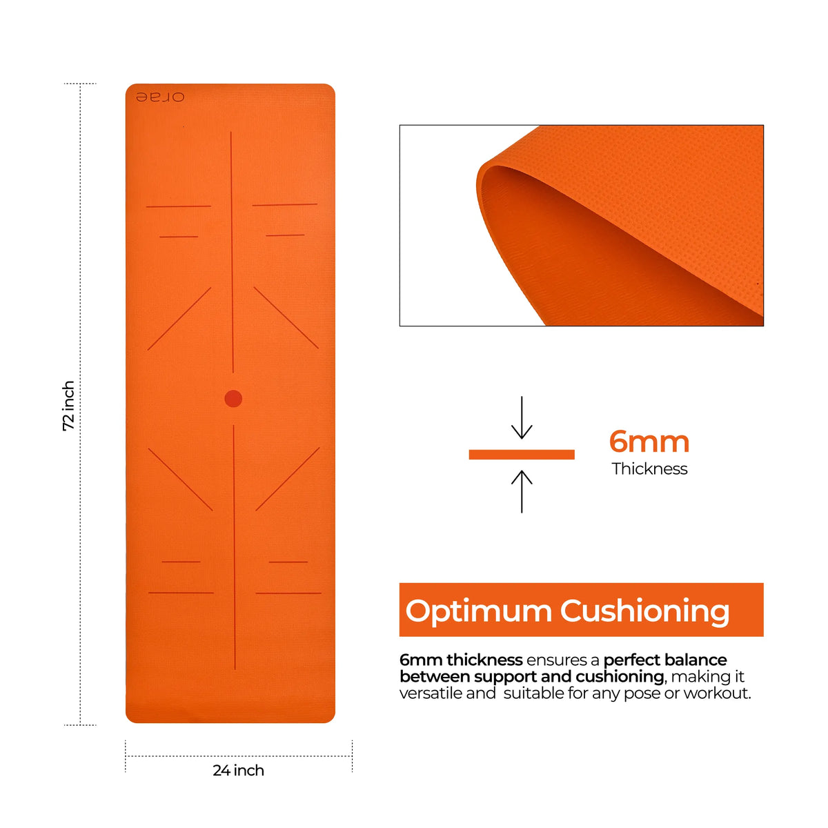 Marrakech Rise Rectangle Yoga Mat #color_marrakech#shape_rise-rectangle