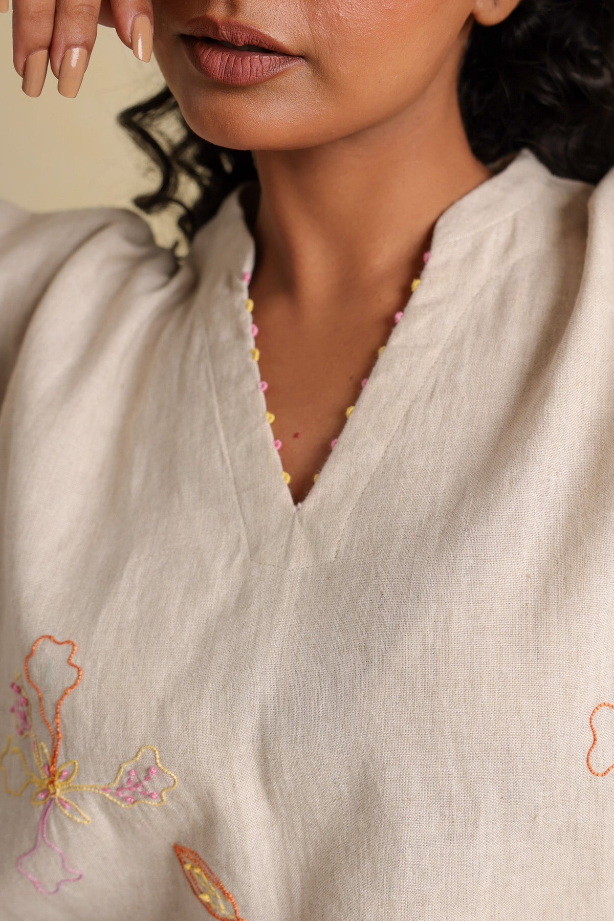 Mist Beige Top - Dhãran