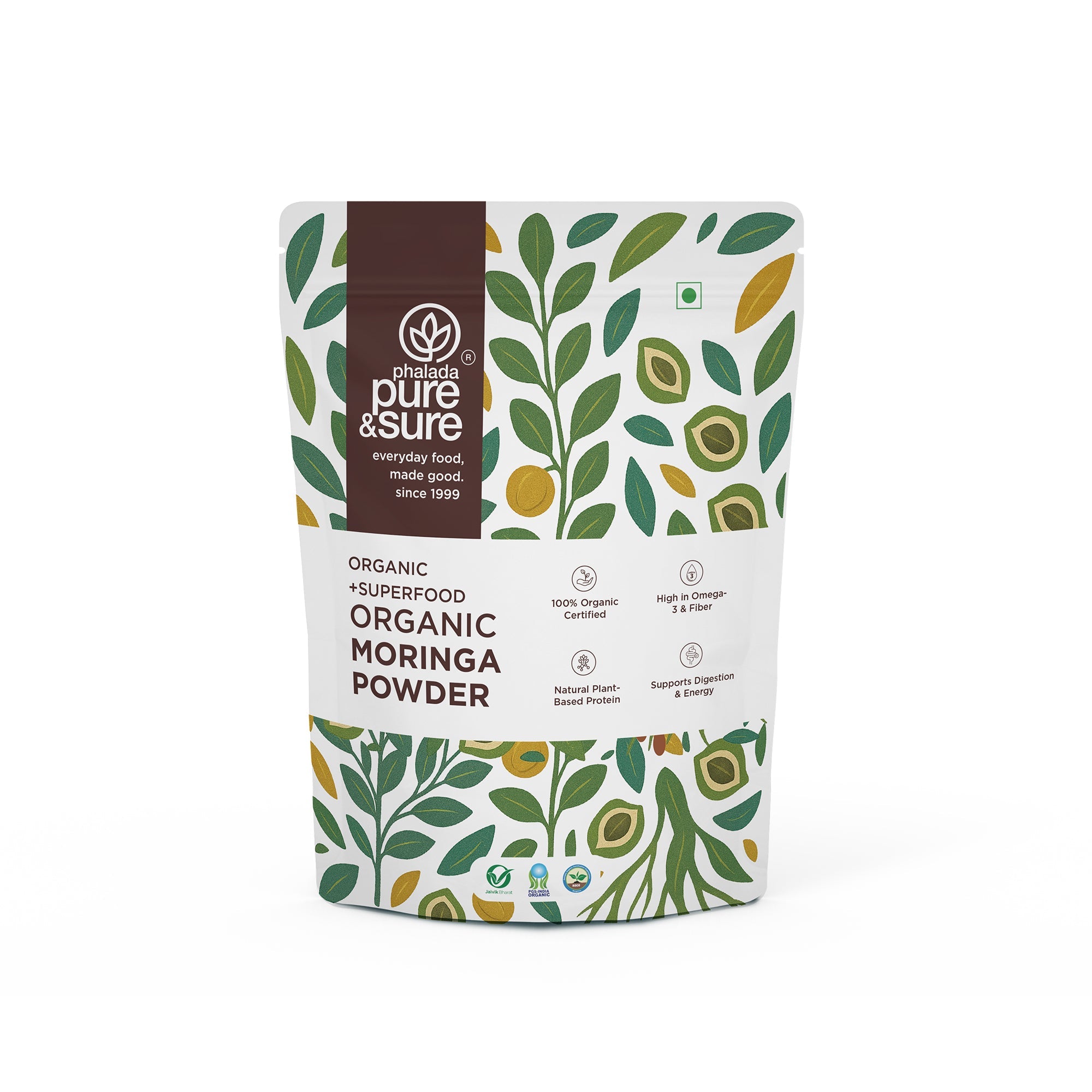 Phalada Pure and Sure Organic Moringa Powder Front