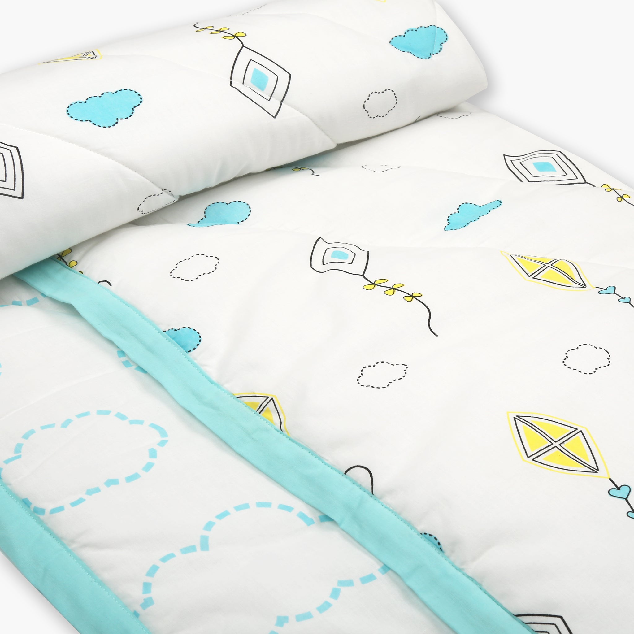 Fly Away High - Organic Cot Bedding Set - Oranges and Lemons