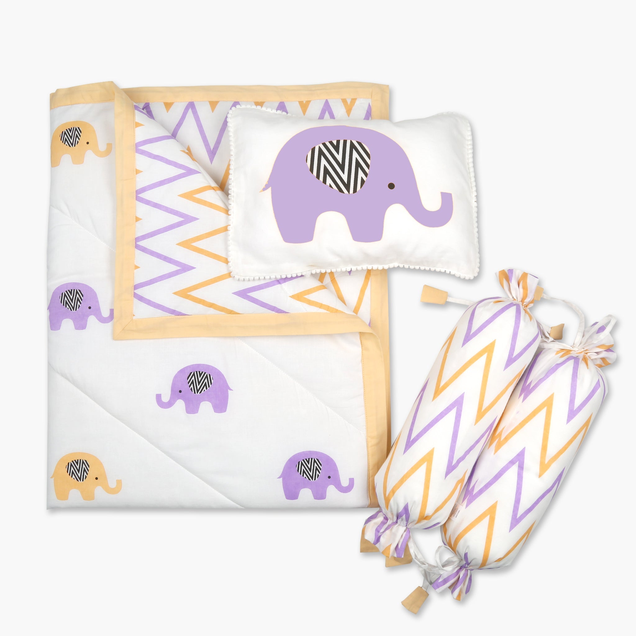 Cot Bedding Set - Oranges and Lemons