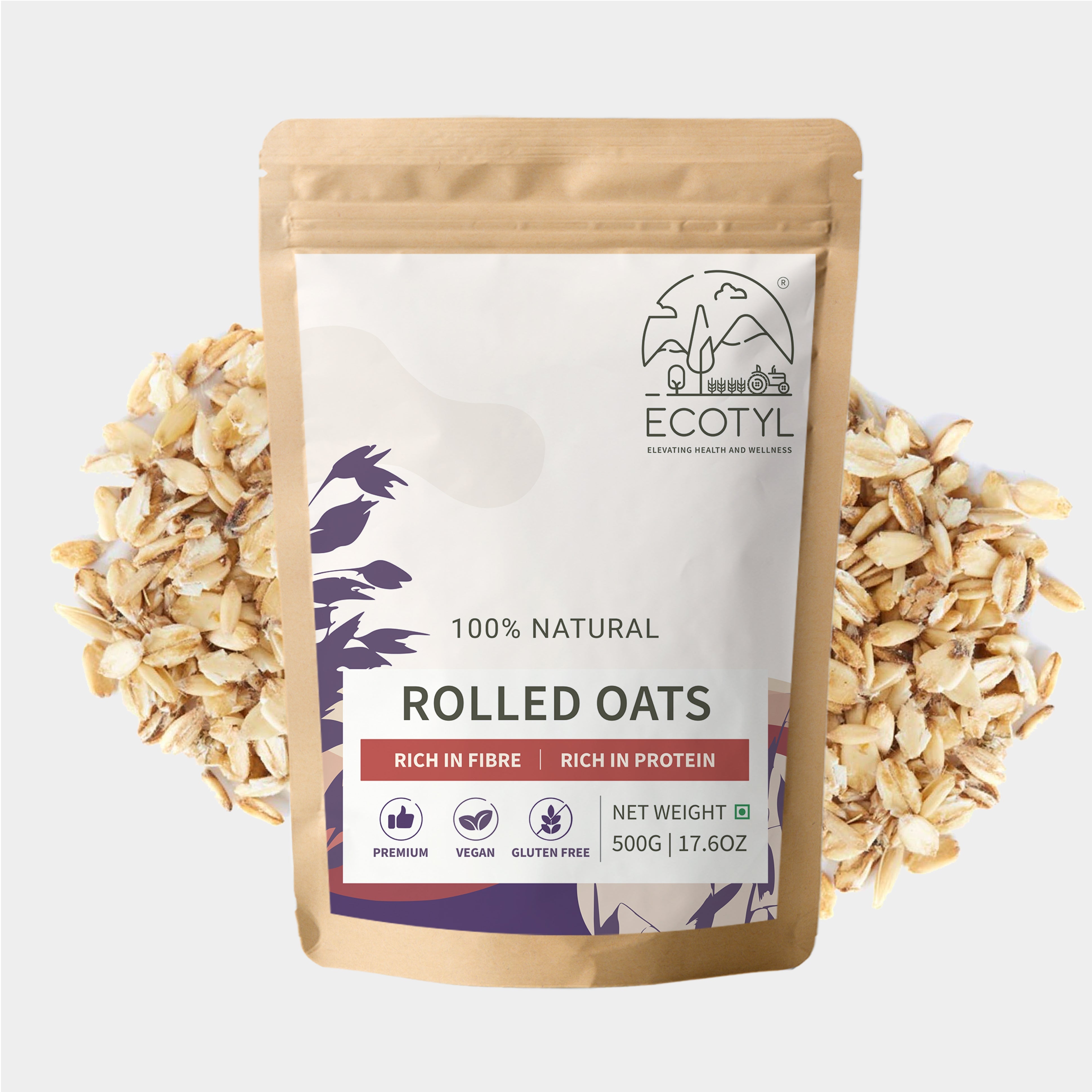 Rolled Oats - Ecotyl - 100% Organic I Sustainable
