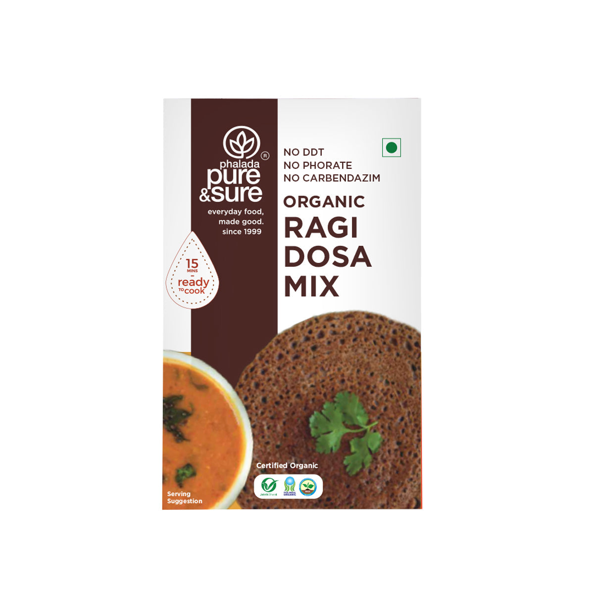 Phalada Pure & Sure Organic Ragi dosa Mix Front