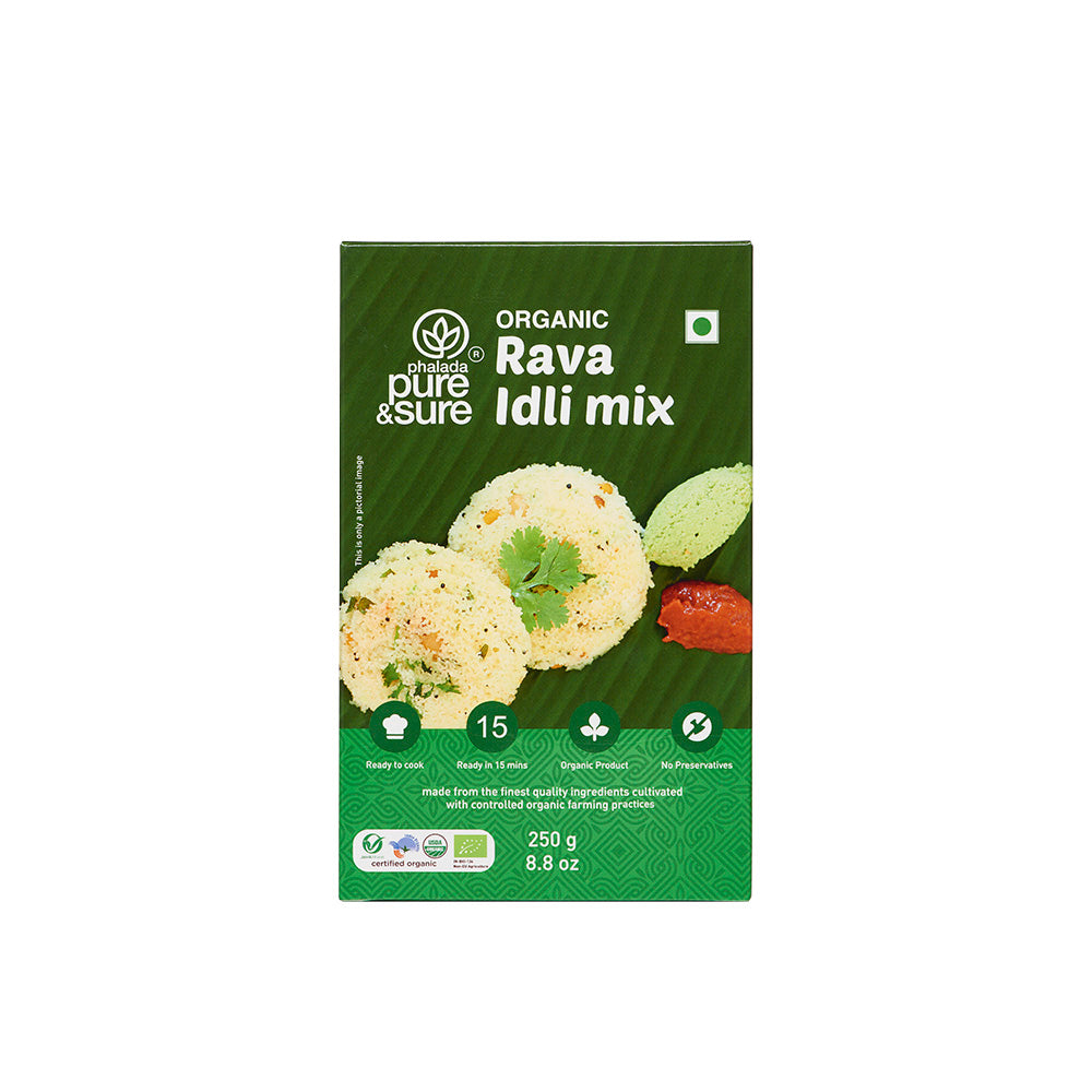 Phalada Pure and Sure Organic Rava Idli Mix front