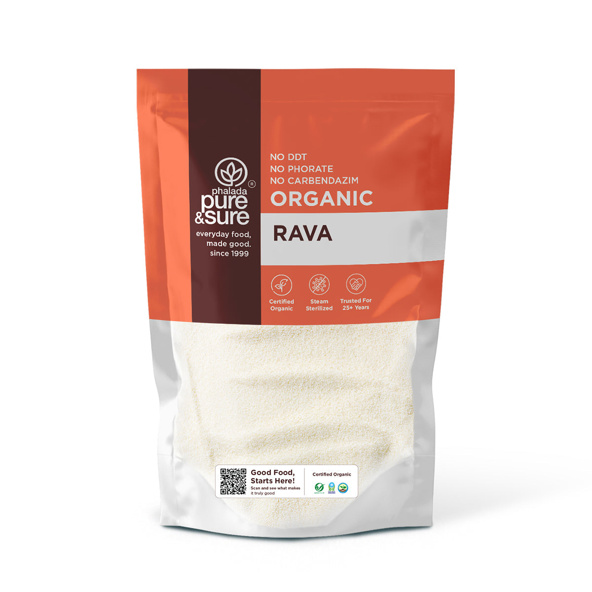 Phalada Pure and sure Organic Rava front