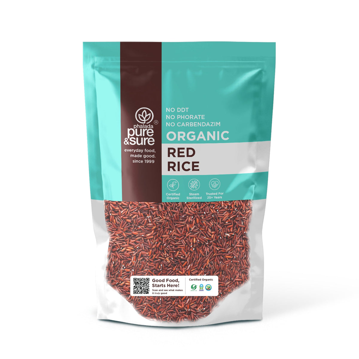 Phalada Pure and Sure Organic Red Rice Front