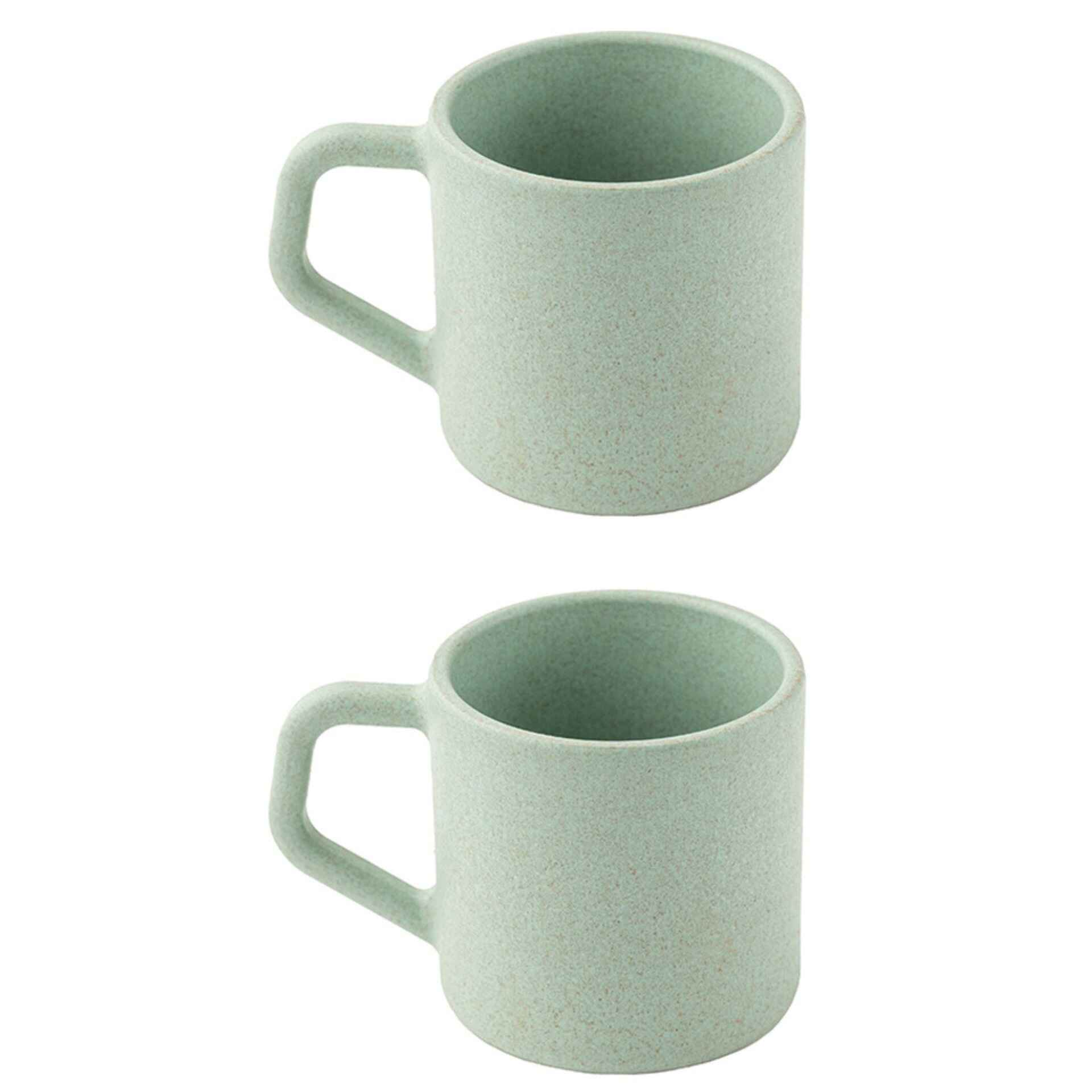 Rice Husk And Bamboo Fiber Cute Coffee Mugs