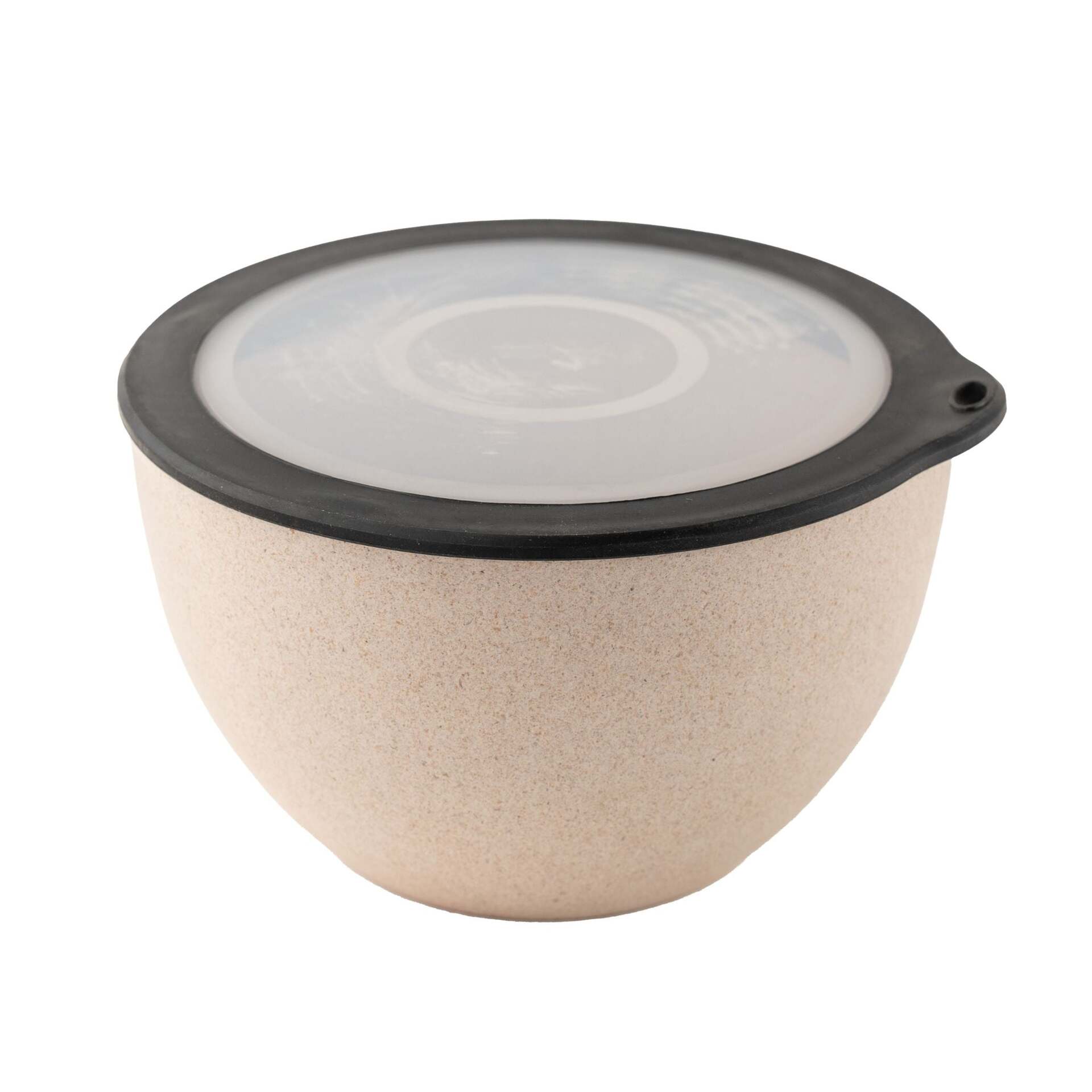 Rice Husk And Bamboo Fiber Serving Bowl With Lid - 2.9L