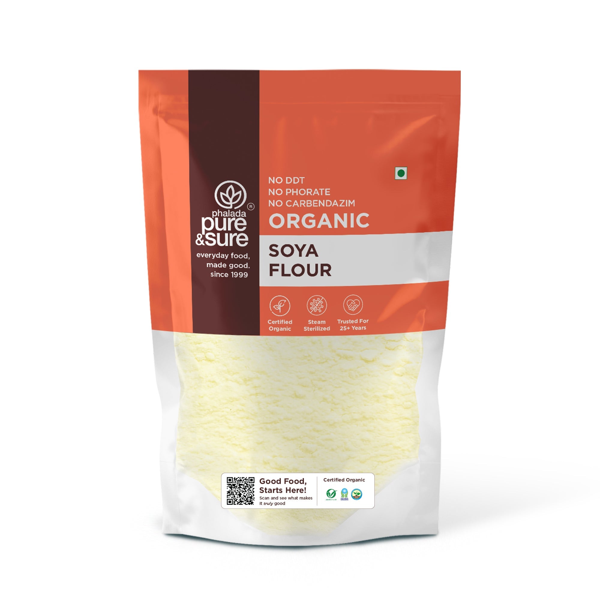 Phalada Pure and sure Organic Soya Flour front