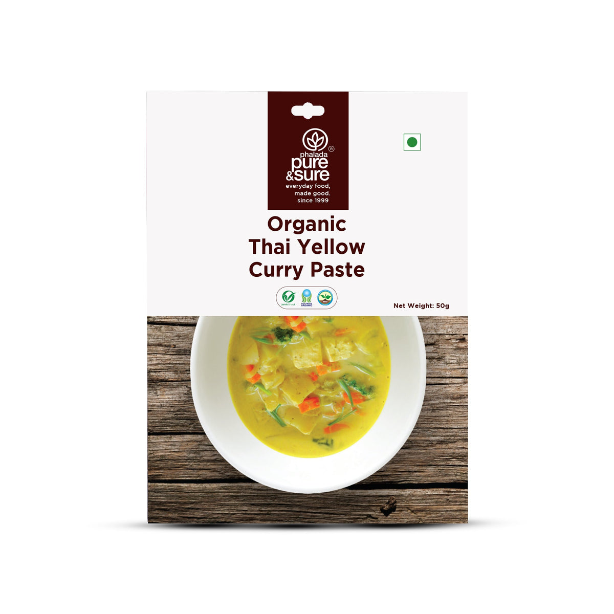 Phalada Pure and sure- Organic Thai yellow curry Paste